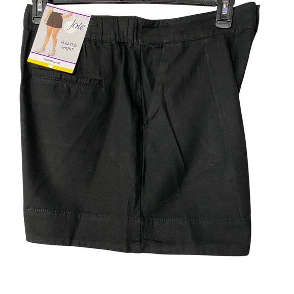 Joie$158  Womens Black Pleated Linen Blend Shorts  Elastic‎ Waist XL NWT - Picture 8 of 11